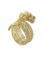 Кольцо из лимонного золота c бриллиантами