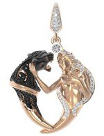 Подвеска из золота c фианитом