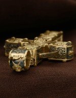 Крест из лимонного золота c эбеновым деревом