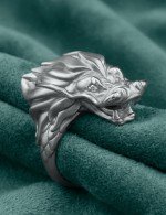 Кольцо из белого золота c бриллиантами