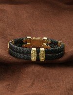 Браслет из золота c шнурком