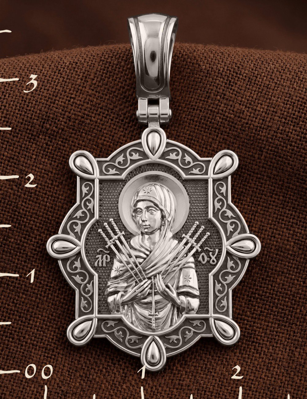 Образок из белого золота