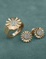 Серьги из золота c бриллиантами