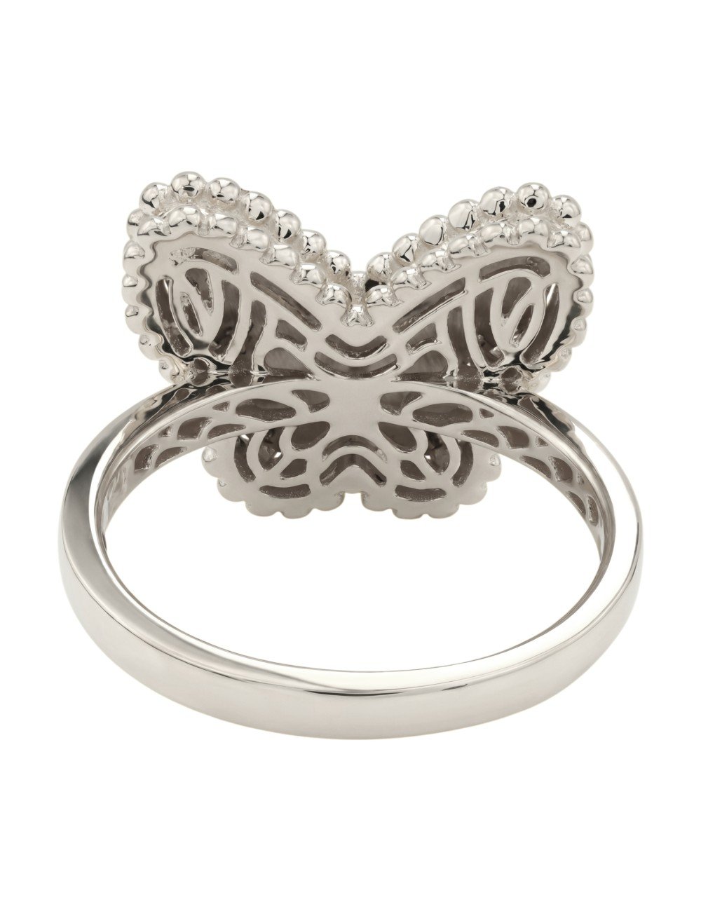 Кольцо из белого золота c рубином