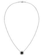 Колье из белого золота c бриллиантами и ониксом