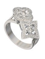 Кольцо из белого золота c бриллиантами