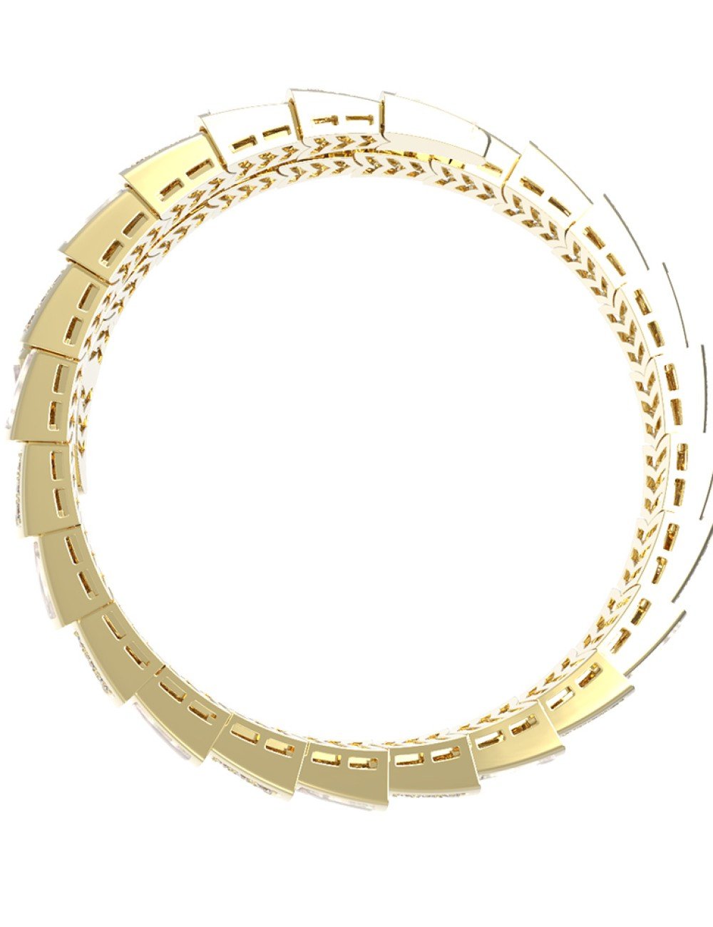 Браслет из лимонного золота c бриллиантами и малахитом