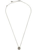 Колье из белого золота c бриллиантами и ониксом