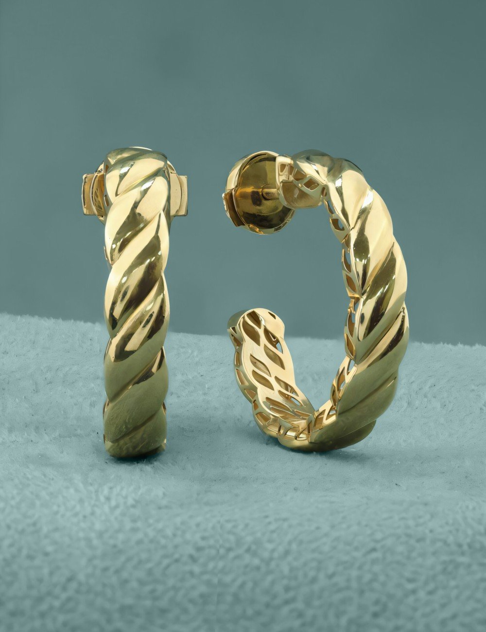 Серьги из лимонного золота