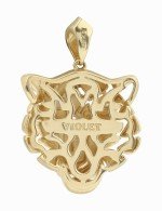 Подвеска из лимонного золота c изумрудом