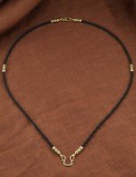 Шнурок шёлковый из лимонного золота c шёлковым шнурком