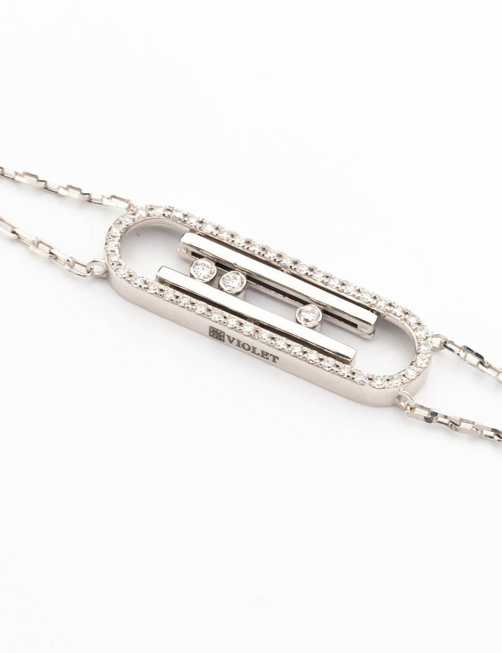 Браслет из белого золота c бриллиантами