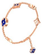 Браслет из золота c лазуритом и перламутром