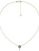 Колье из лимонного золота c бриллиантами и ониксом